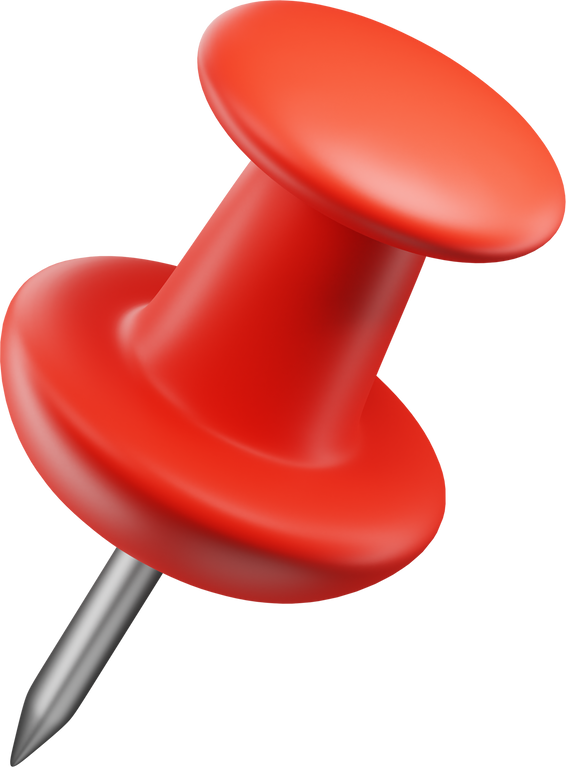 3D Push Pin Illustration