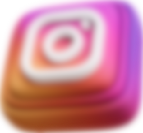 Instagram logo 3d render Cutout