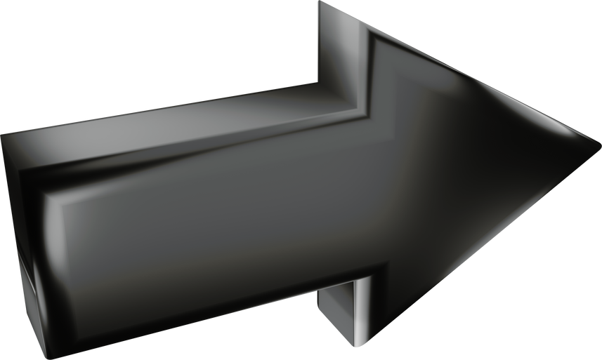 3D Black Arrow